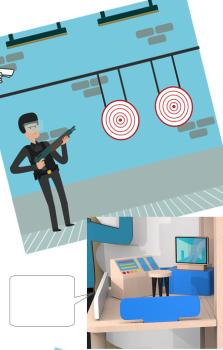 360Home Polizeistation Rollenspiel Spielzeug aus Holz